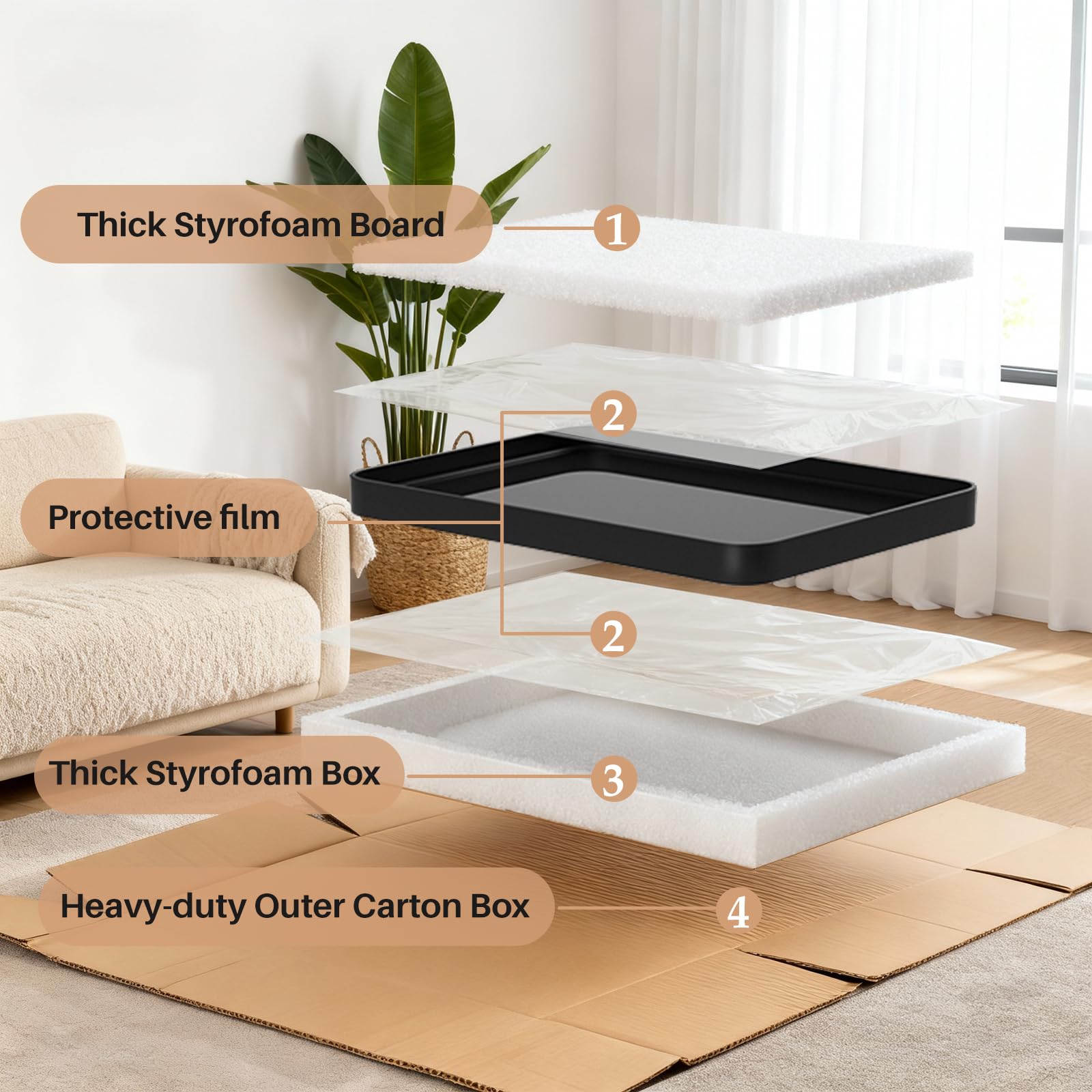 SageNest mirror supports horizontal or vertical hanging for versatile setup