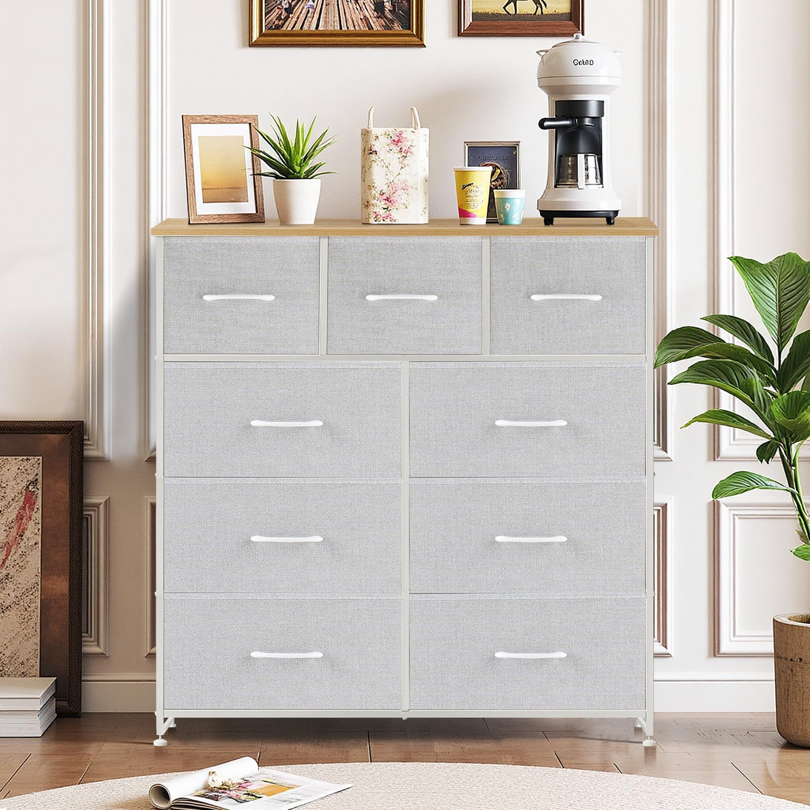SageNest fabric drawers close-up showcasing soft storage.