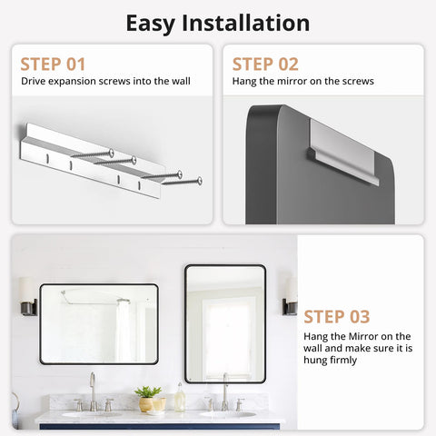 SageNest farmhouse mirror ideal for bathroom or entryway décor