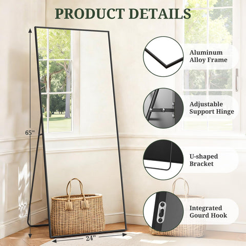 SageNest leaning mirror adapts to uneven walls and temporary layouts.