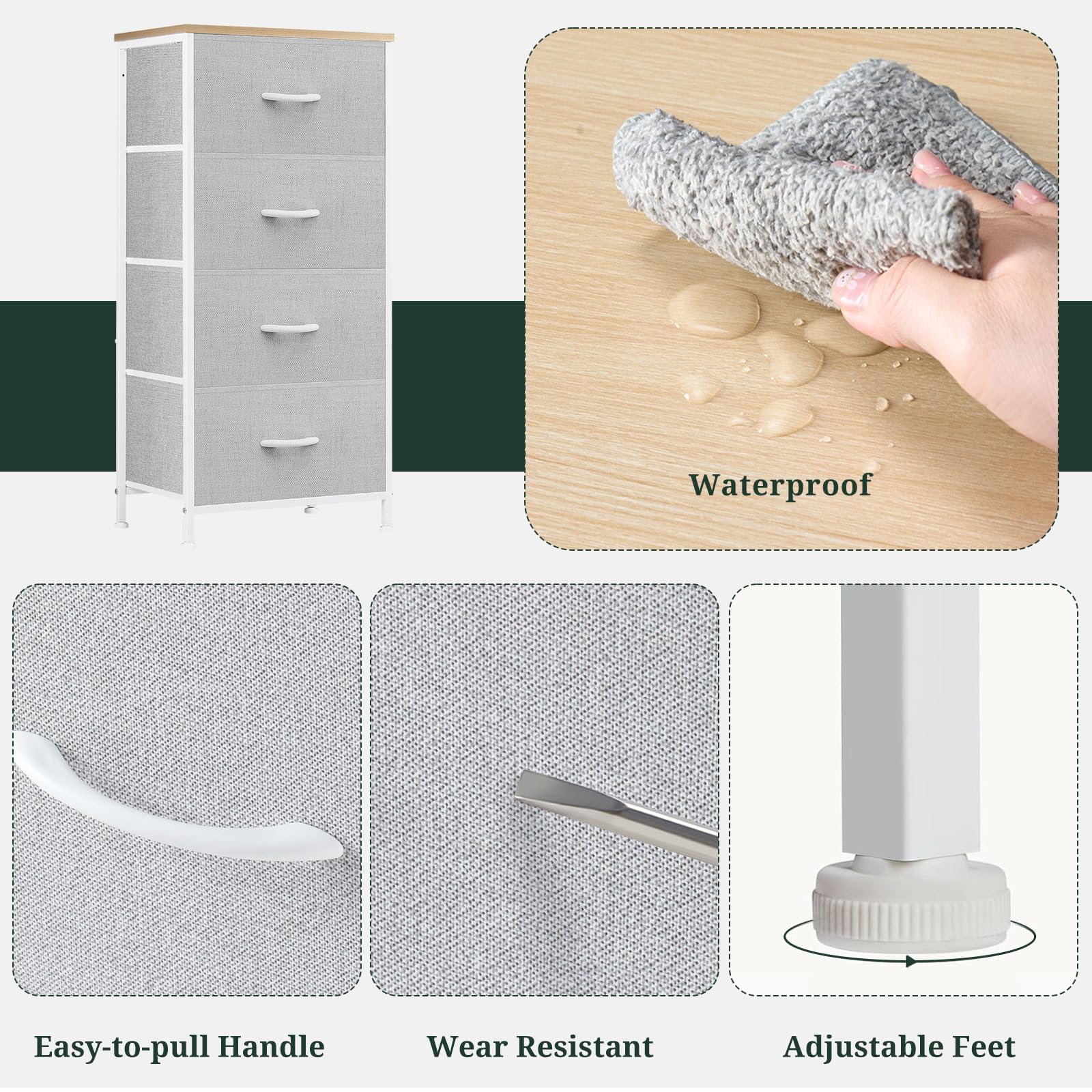 SageNest nightstand anti-tip safety kit enhances family-friendly stability.