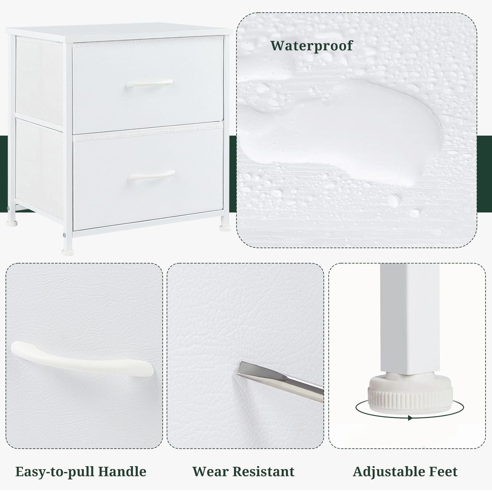 SageNest nightstand compact design saves space in small rooms
