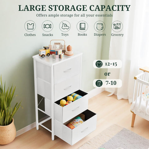 SageNest nightstand fabric drawers close-up, breathable and smooth-sliding