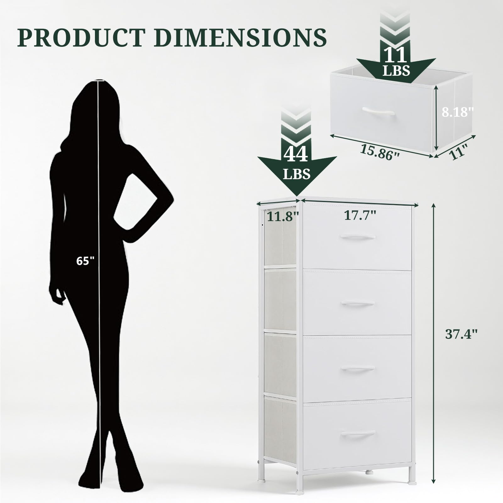 SageNest nightstand side view highlighting sturdy steel frame and construction