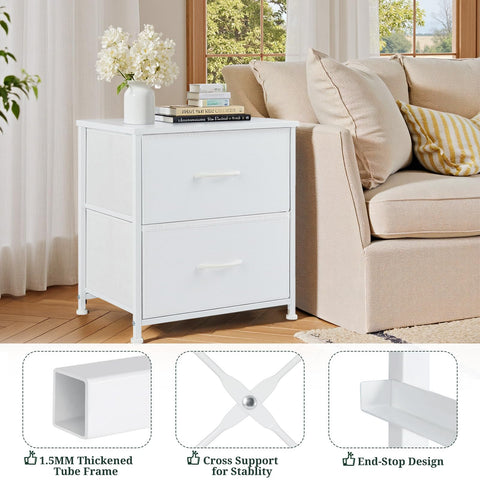 SageNest nightstand steel frame delivers sturdy support for daily use