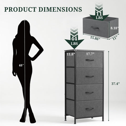 SageNest nightstand features steel frame for durable, stable construction.