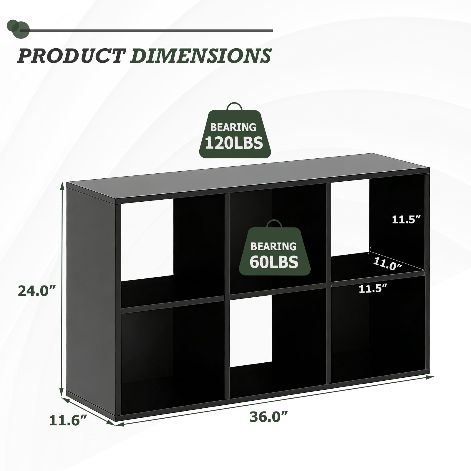 SageNest open cube bookshelf displaying visible storage for books and decor