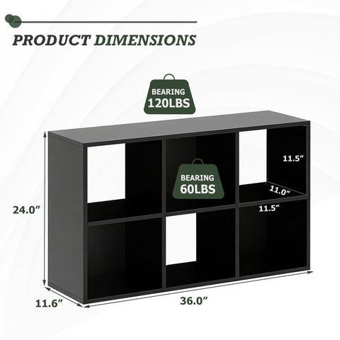 SageNest open cube bookshelf displaying visible storage for books and decor
