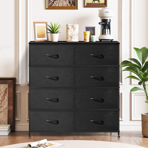 SageNest steel-frame dresser with fabric drawers delivers durable, lightweight storage.