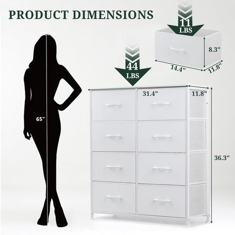 SageNest steel-frame dresser side view highlighting sturdy construction.