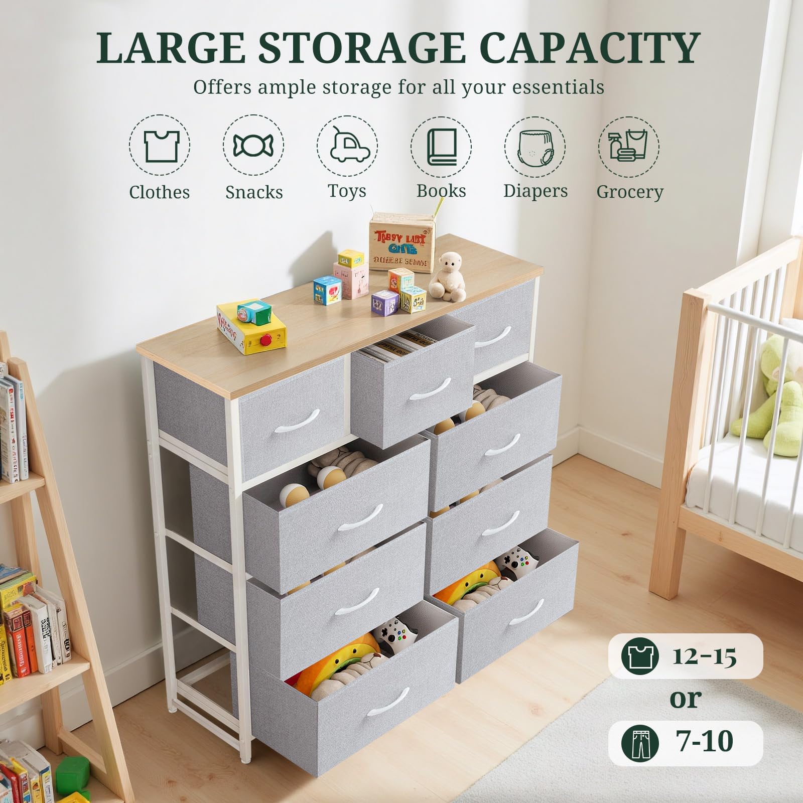 SageNest sturdy steel frame highlights long-lasting support.