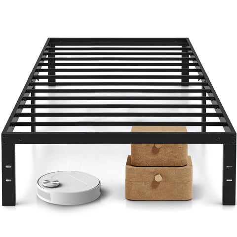 SageNest twin bed frame in metal with easy assembly and solid support.