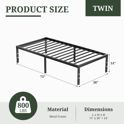SageNest sturdy, ventilated slats promote mattress airflow.
