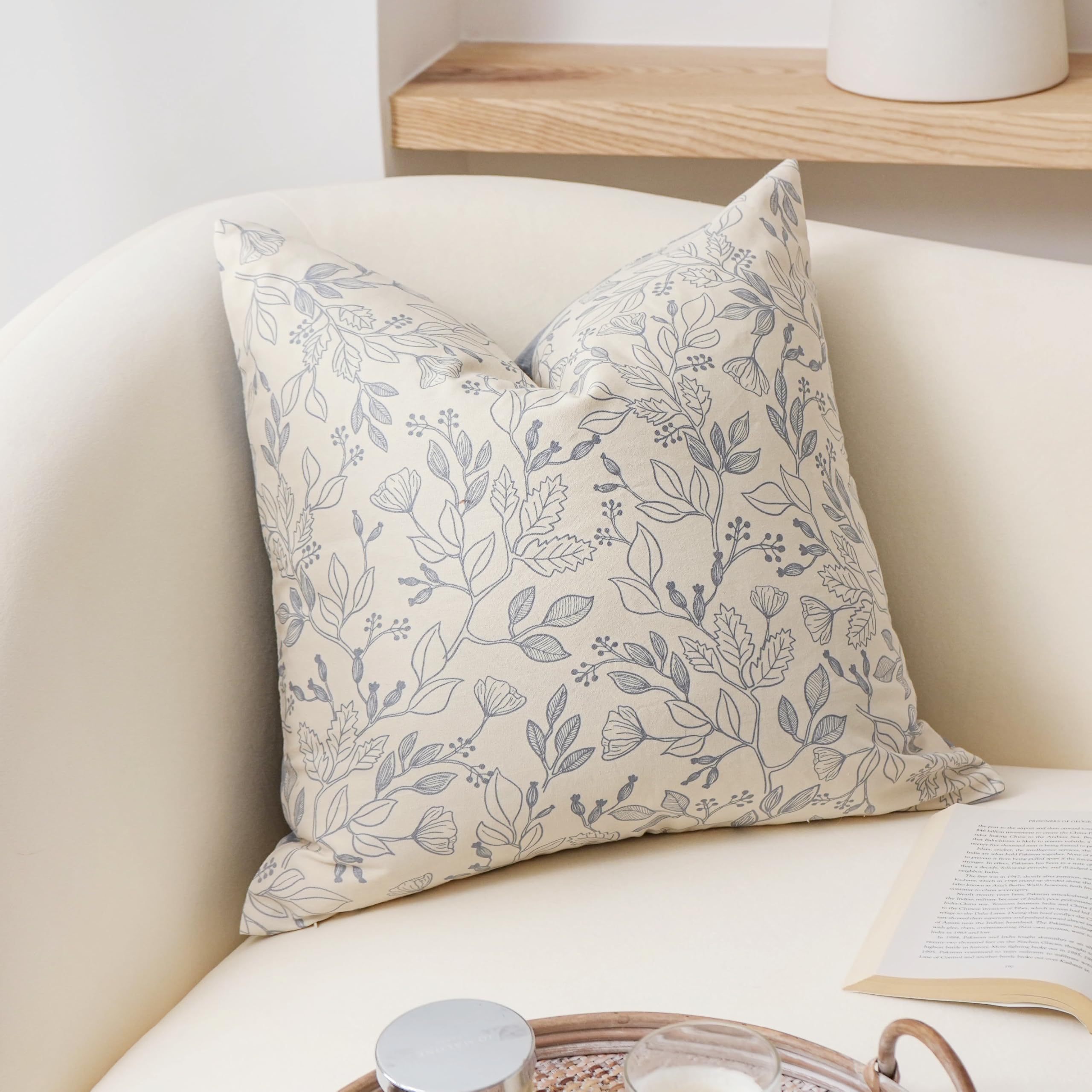 SageSelvas coastal blue cotton fabric close-up, breathable and comfortable.