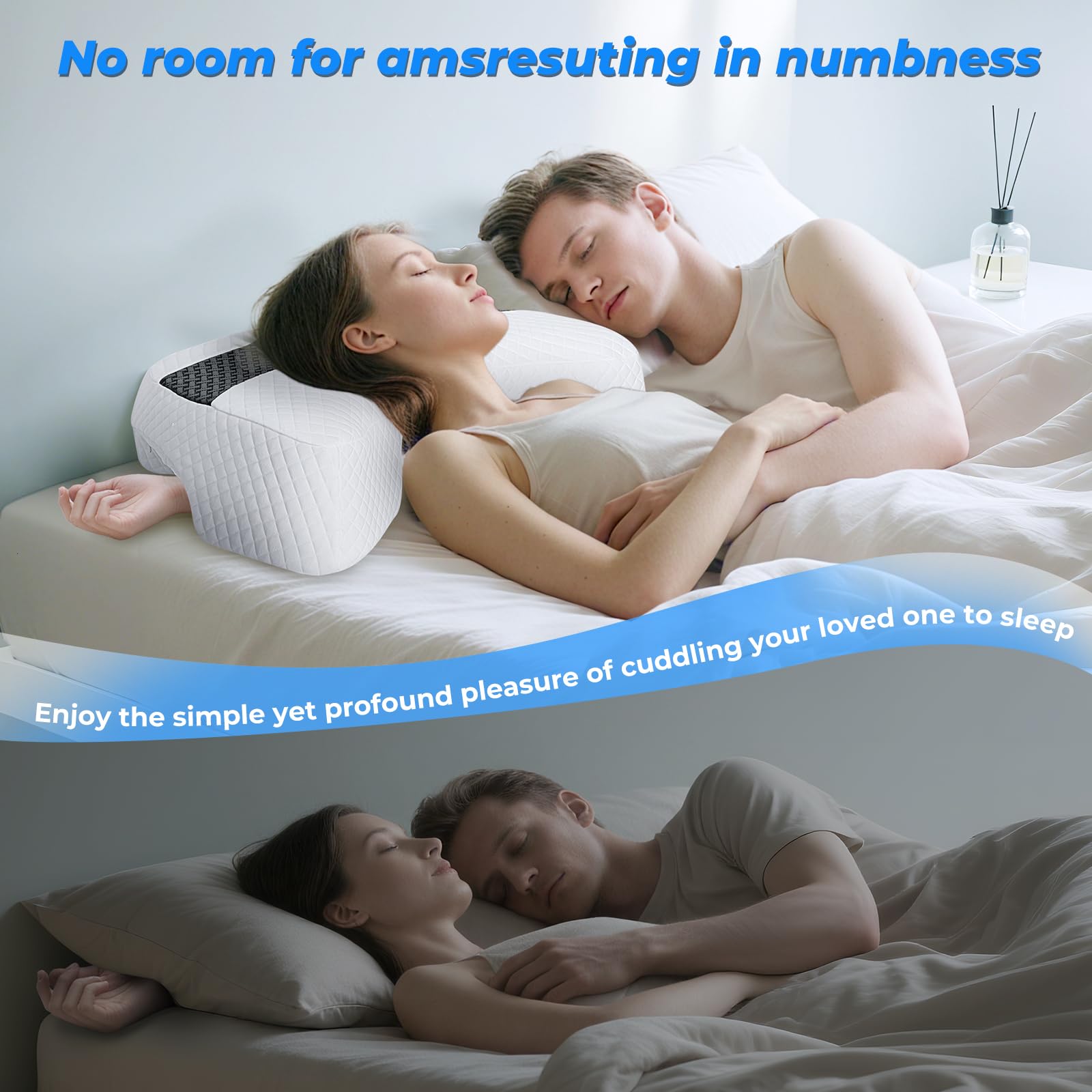 SAHEYER arm pressure relief pillow reducing side-sleeper arm numbness