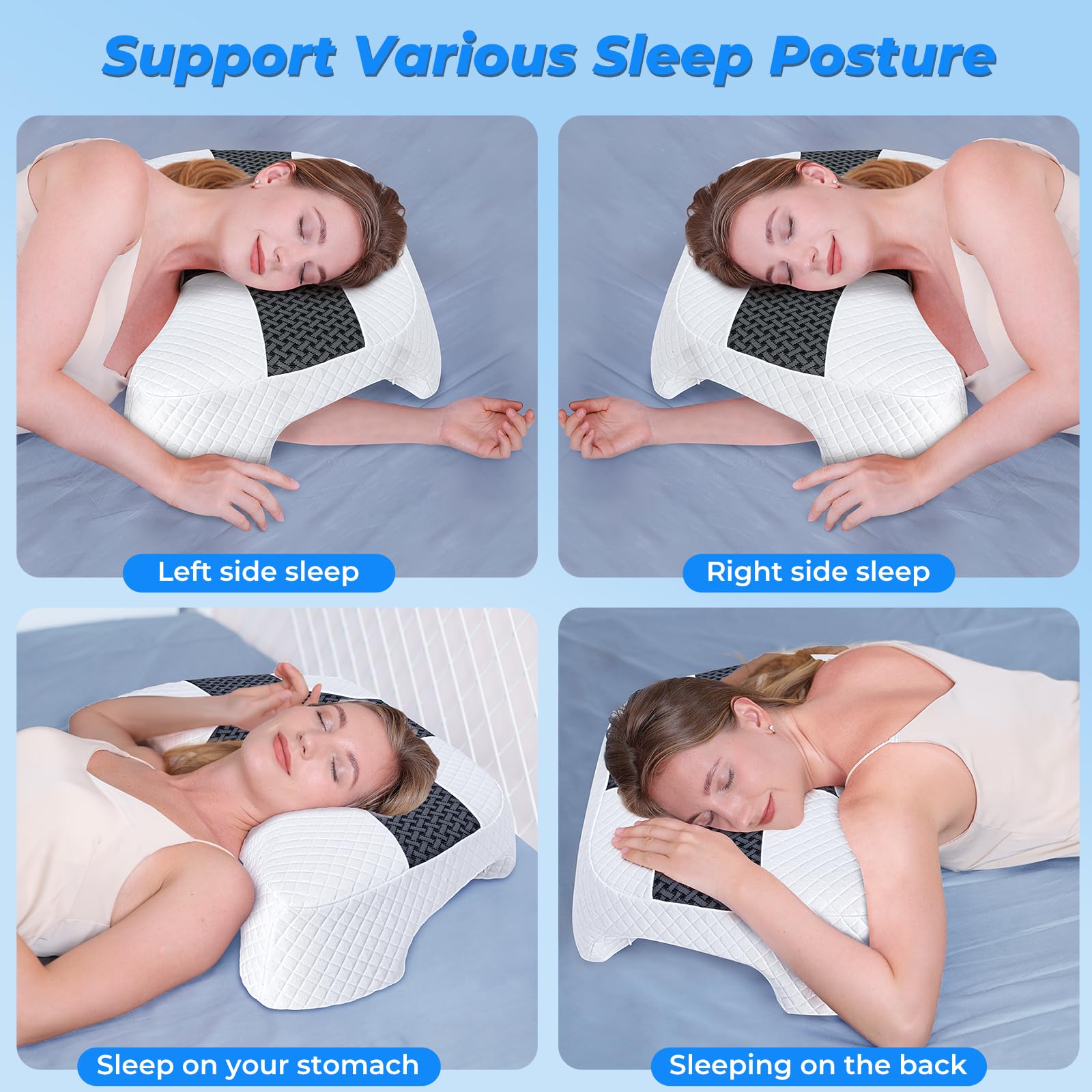 SAHEYER multi-functional arm tunnels for side, back, or stomach sleep