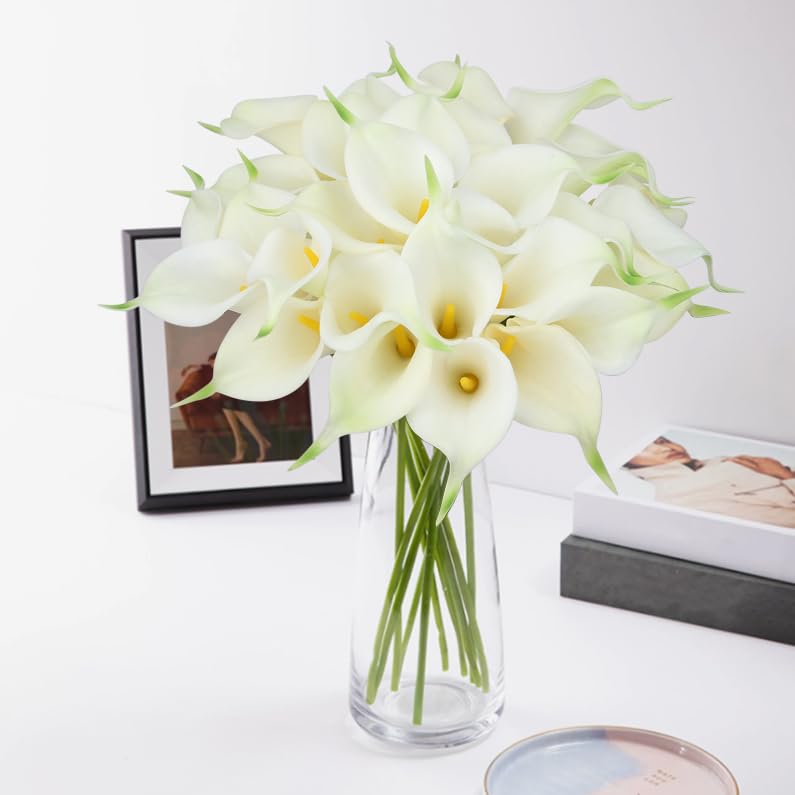 Sahoottie soft PU calla lilies offer low-maintenance beauty.