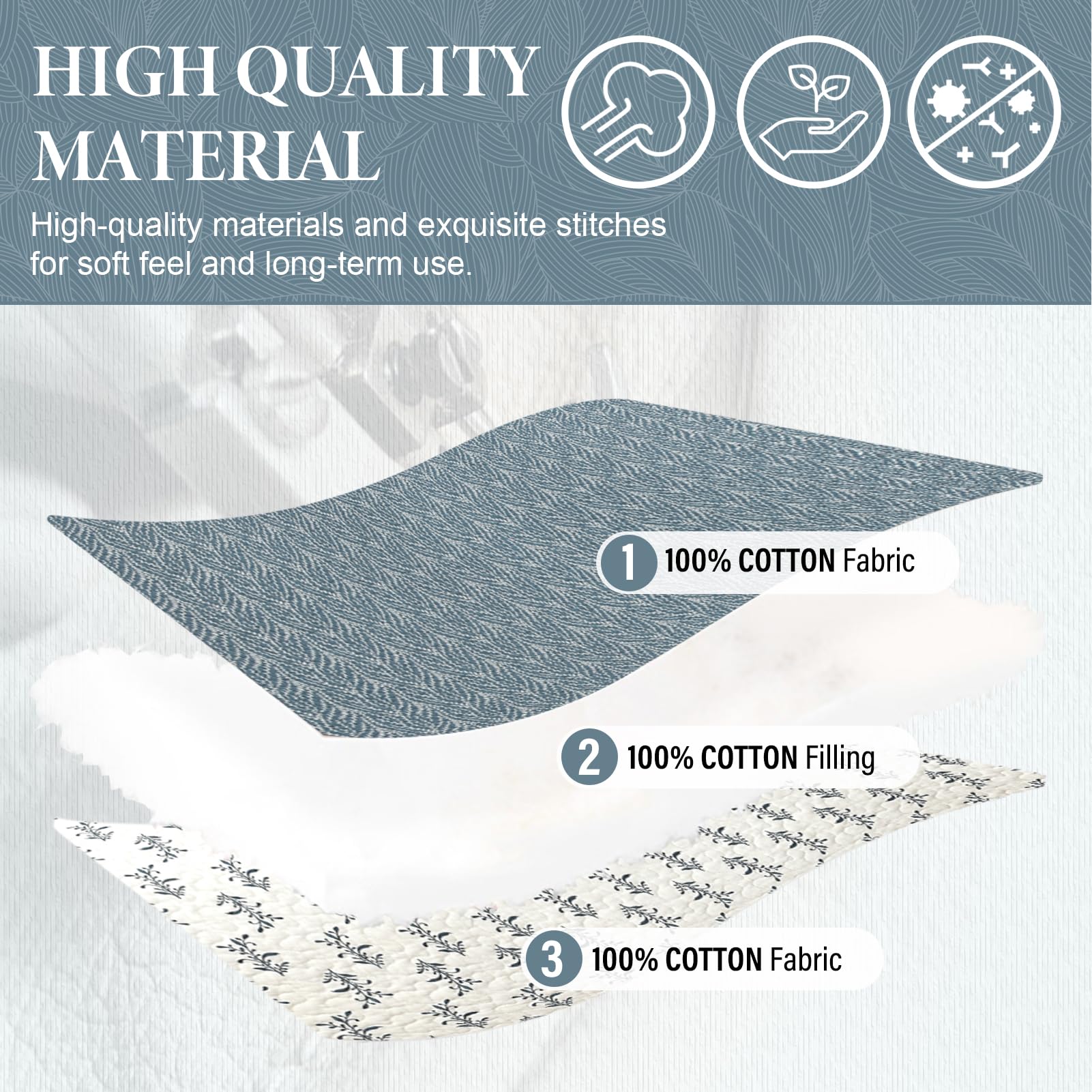SahSahCasa machine-wash friendly quilt ready for easy care
