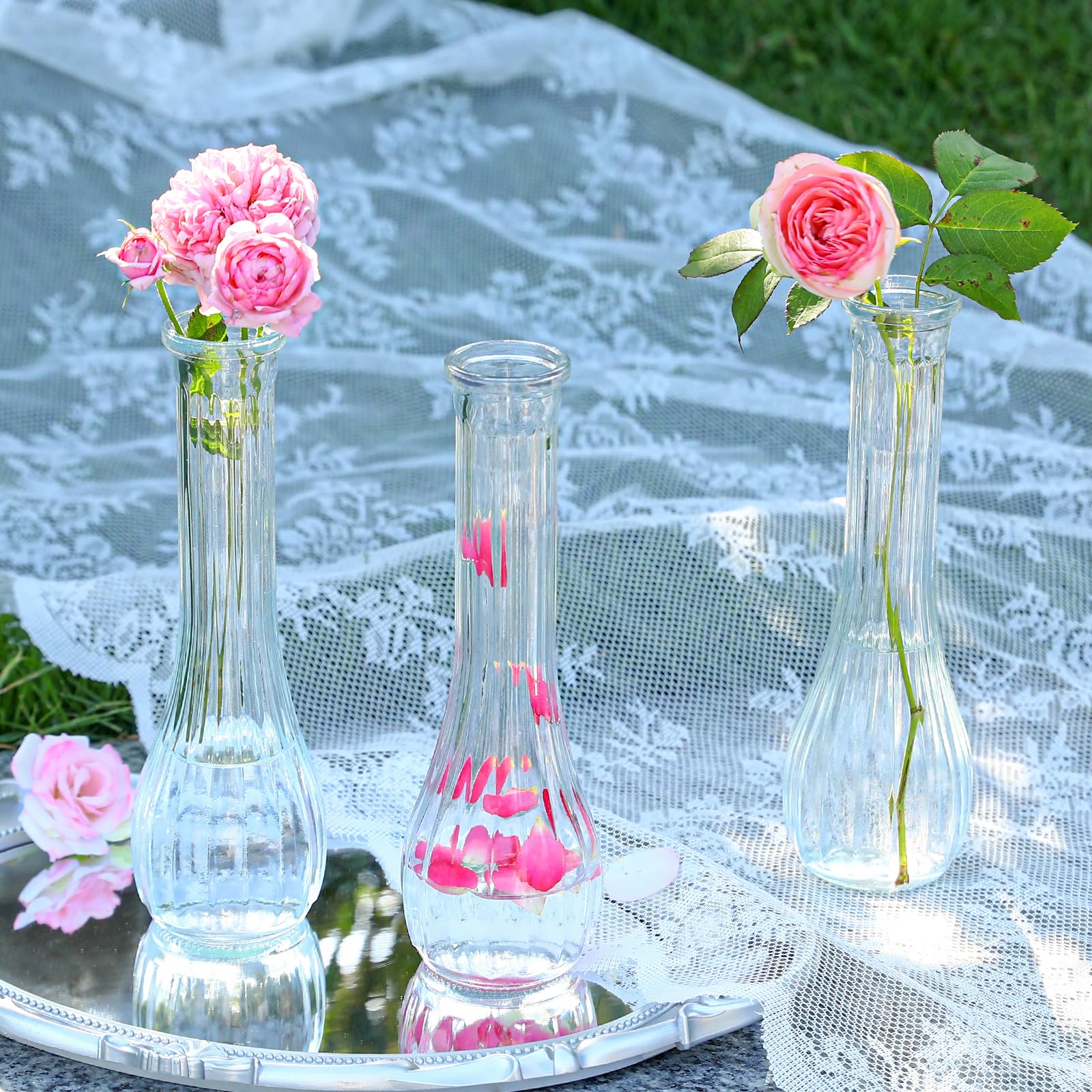 Versatile Saiguomi bud vases for weddings, parties, and home decor.