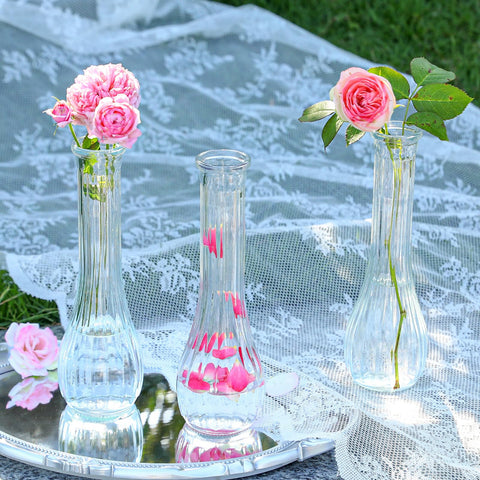 Versatile Saiguomi bud vases for weddings, parties, and home decor.