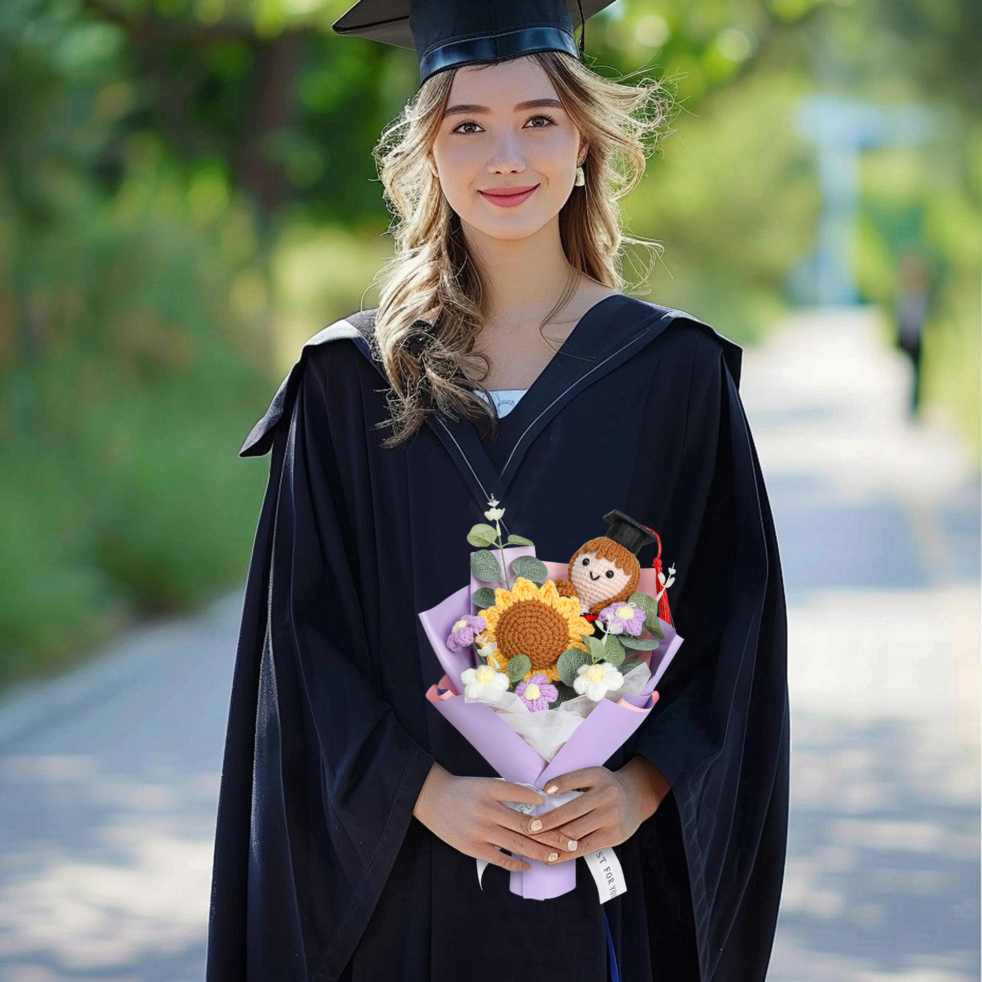 Saiguomi graduation doll wearing a cap adds a personal touch to celebrations