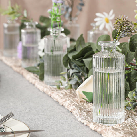 Saiguomi living bud vases displayed stylishly for dining tables and shelves