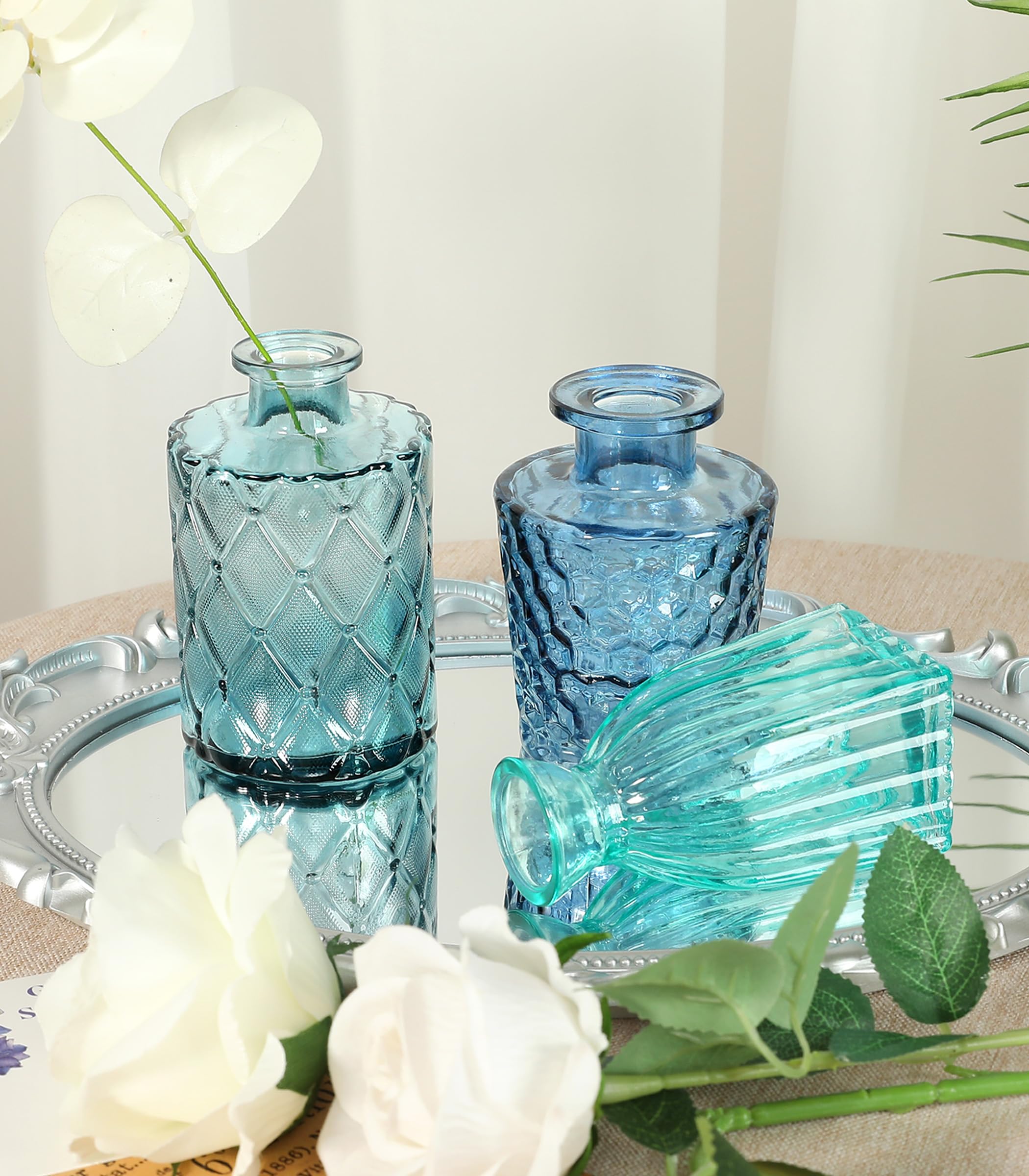 saiguomi retro glass vase collection adds farmhouse or boho flair