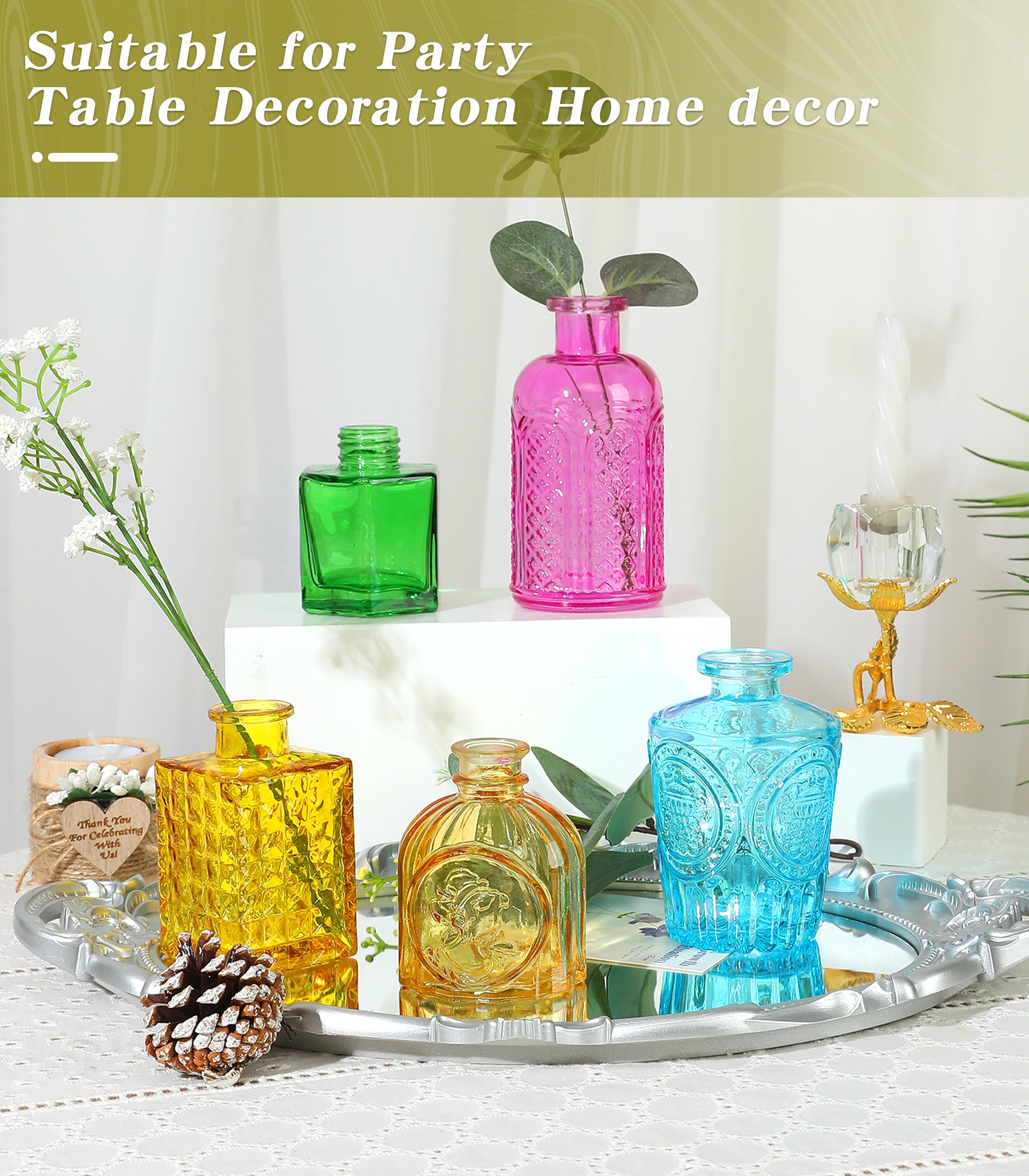 saiguomi wedding table decor vases suitable for minimalist or lush arrangements