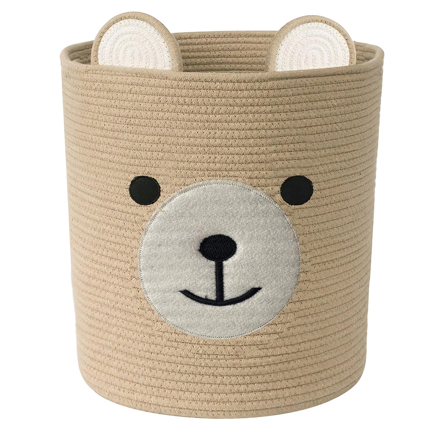 Saiiwnn bear basket for nursery keeps toys organized and within reach