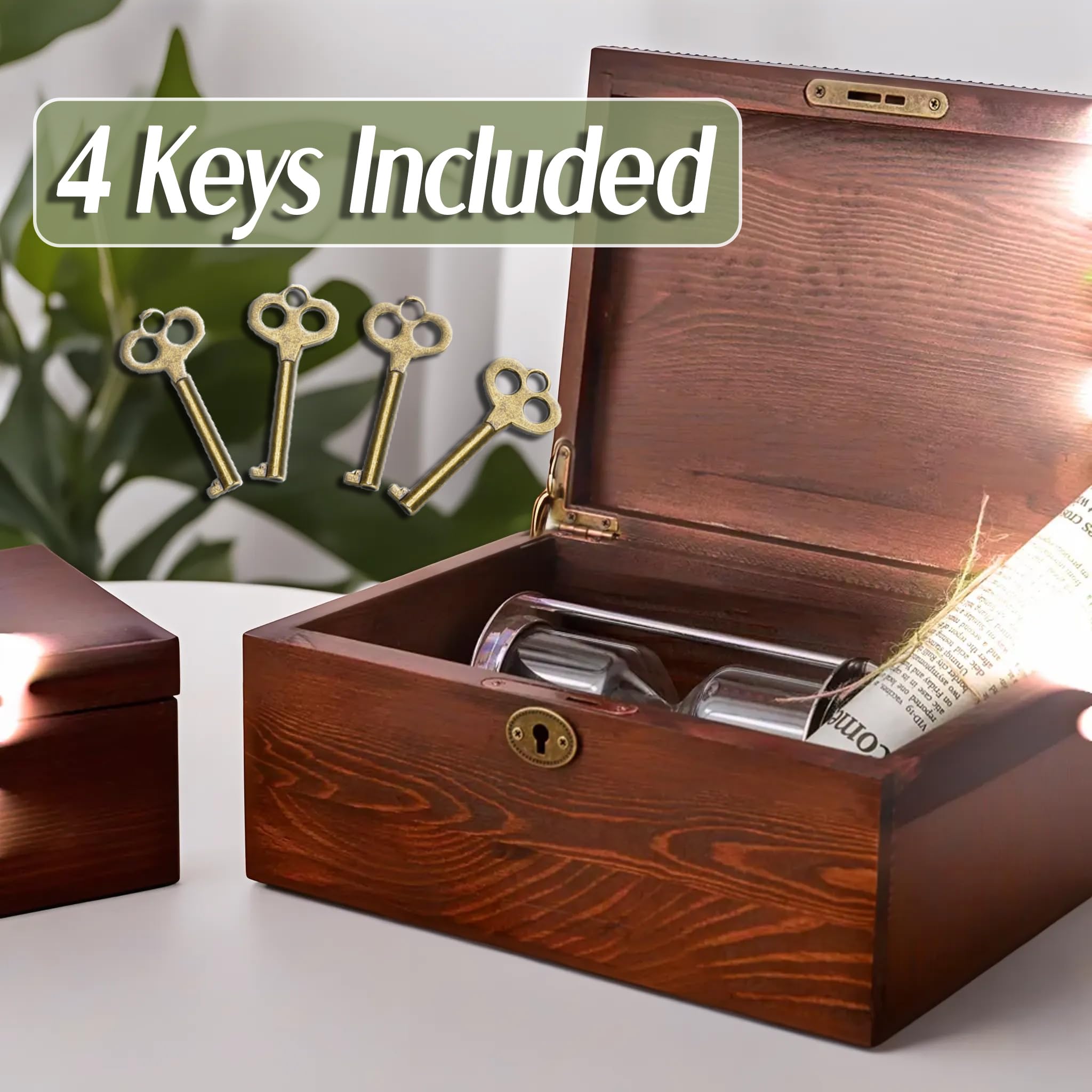Saijax two-pack decorative boxes offer versatile keepsake storage