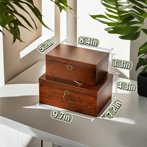 Saijax walnut finish wood grain adds vintage charm to shelves