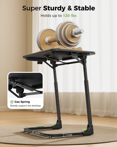 Height-adjusted SAIJI Tray at 22.2 to 30 inches for comfortable seating
