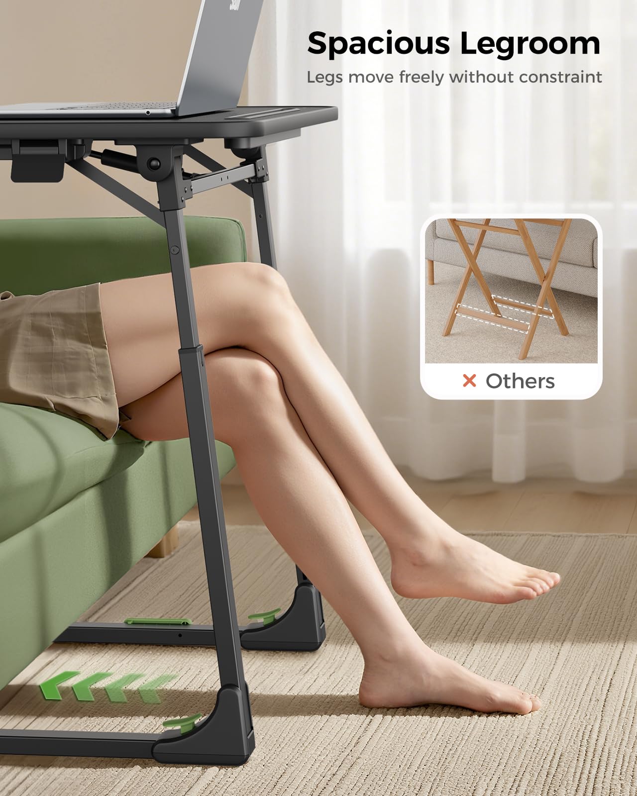 Leather-wrapped, waterproof surface cleans easily for daily use