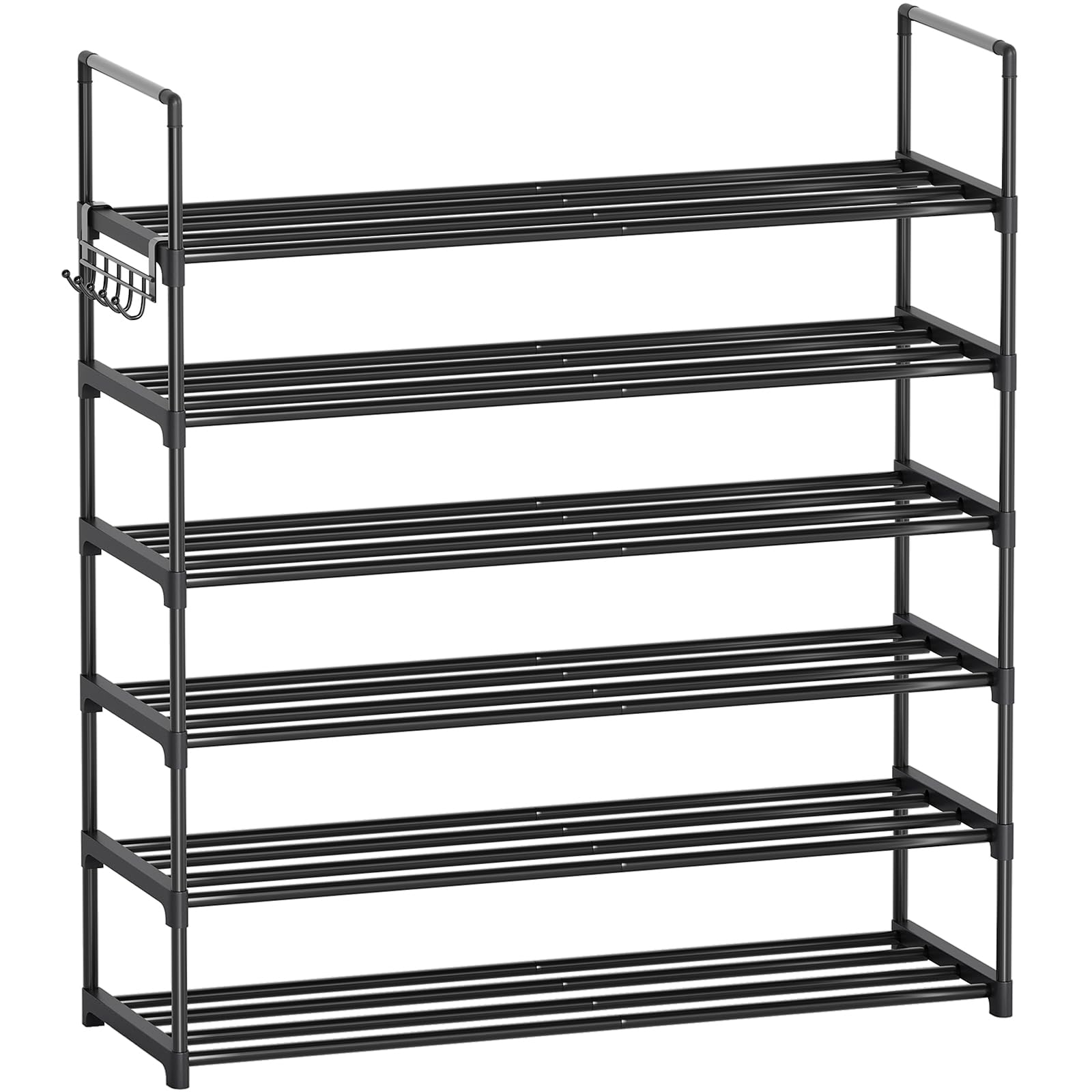 Saincustom polished-finish shoe rack complements modern decor with clean lines.