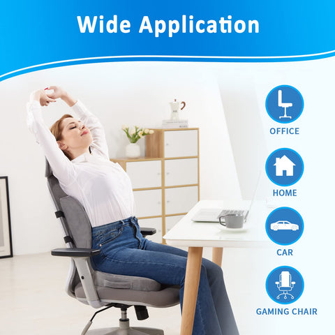 SAIREIDER adjustable-straps secure lumbar support across seats