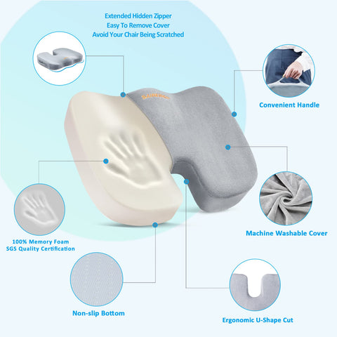 SAIREIDER memory-foam-core conforms to body shape for lasting comfort