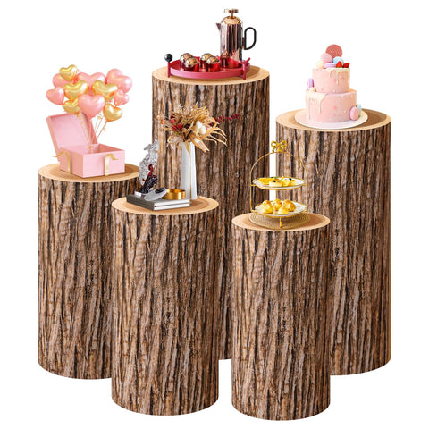 SaitiMade wood cylinder cover closeup showing natural wood tone for elegant decor.