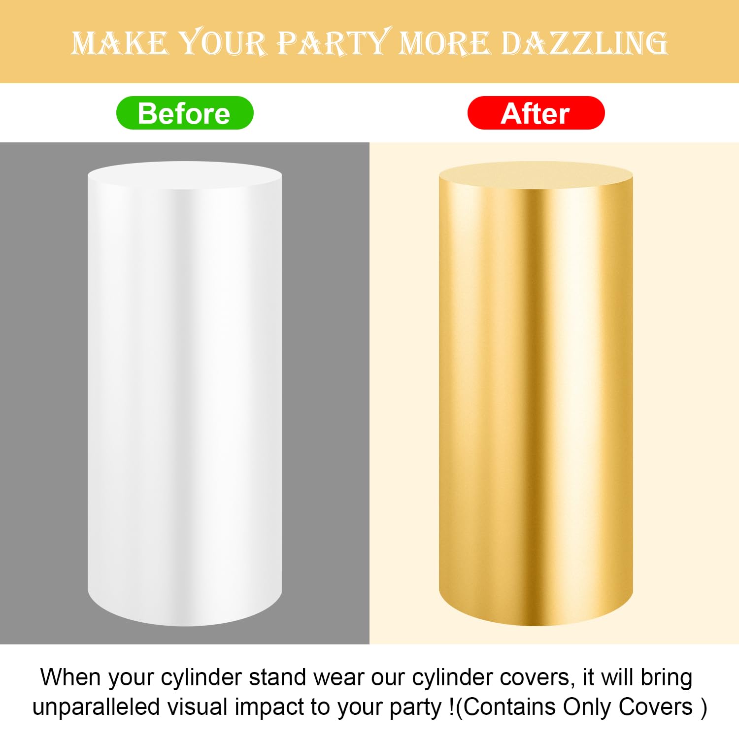 SaitiMade cylinder cover set enables easy color coordination across events