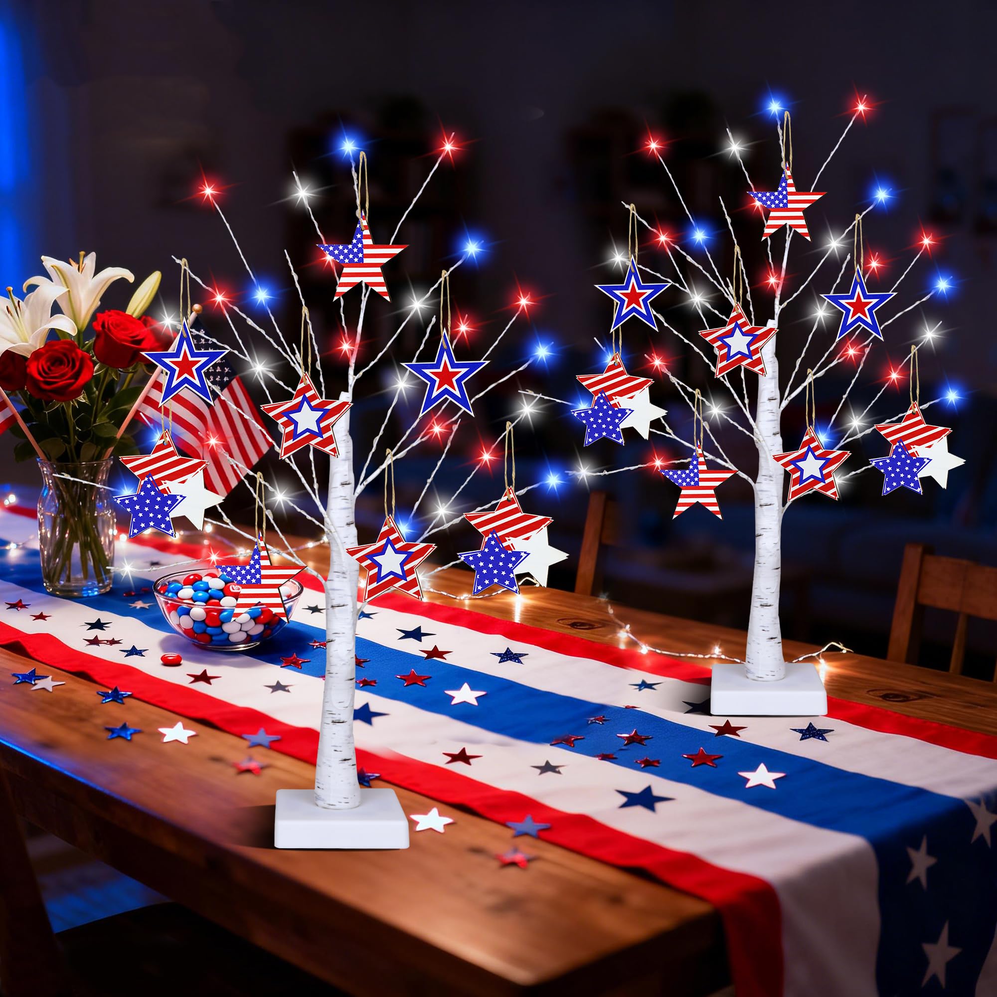 Sakayo-54-led-per-tree delivers bright, even illumination.