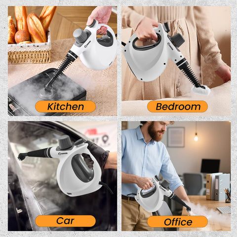 Saker compact portable design enables effortless room-to-room cleaning
