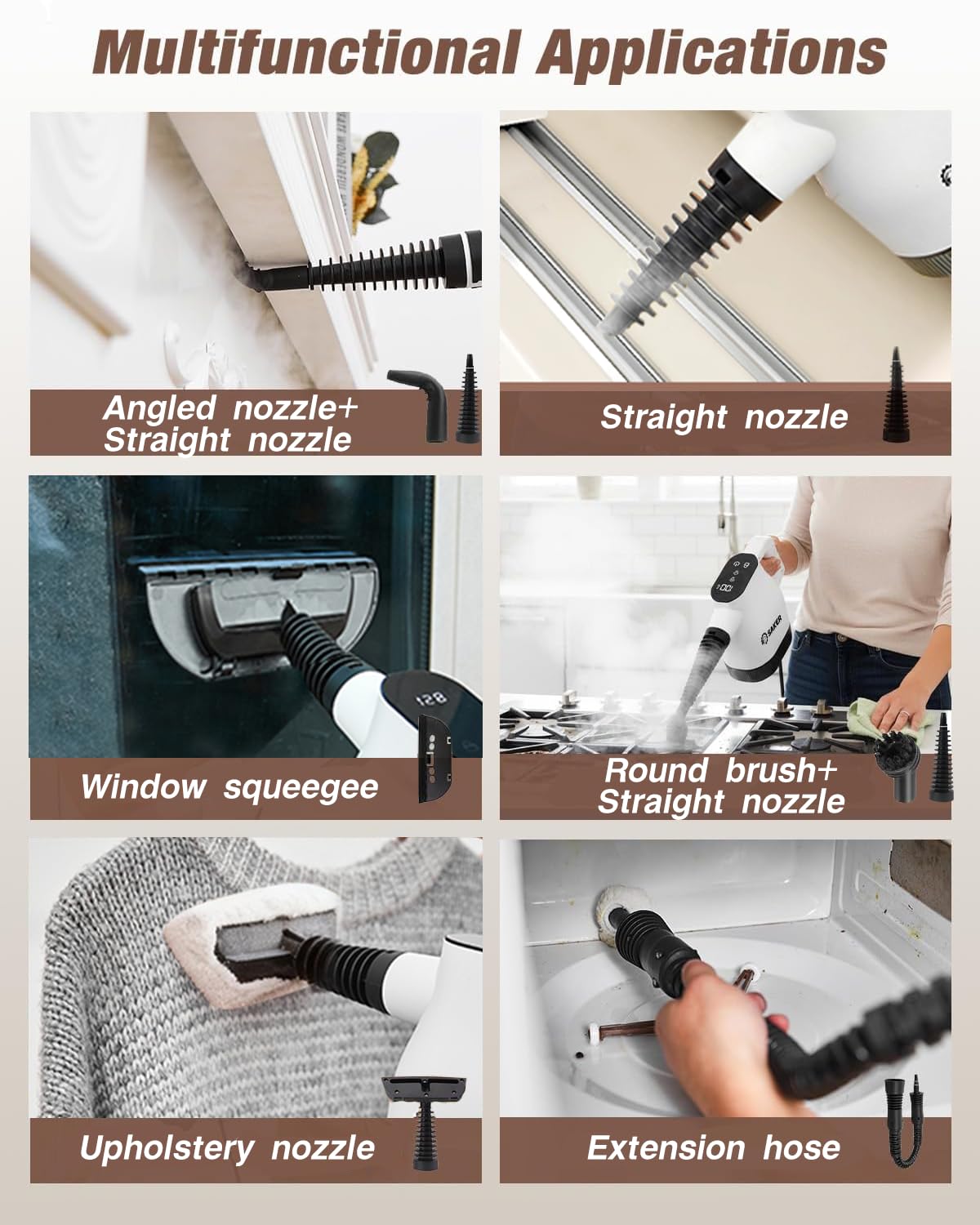 Saker EverSteam-daily-cleaning-grease-dirt handles everyday grime with steam power.