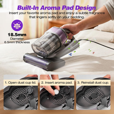 SakerPlus 140°F warm air with aroma slot freshens fabrics