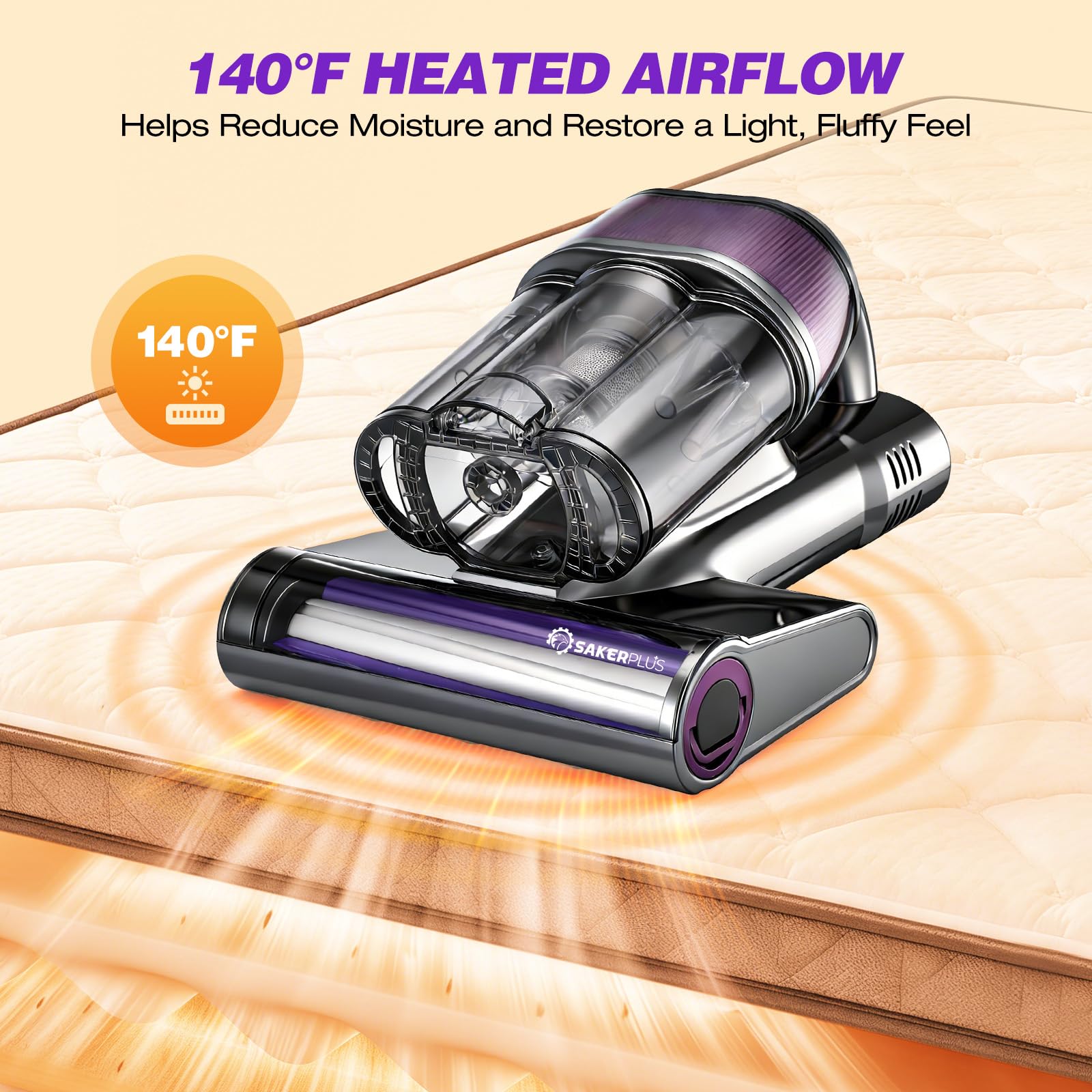 SakerPlus 3-cup 6-cone cyclone system preserves suction and reduces clogs