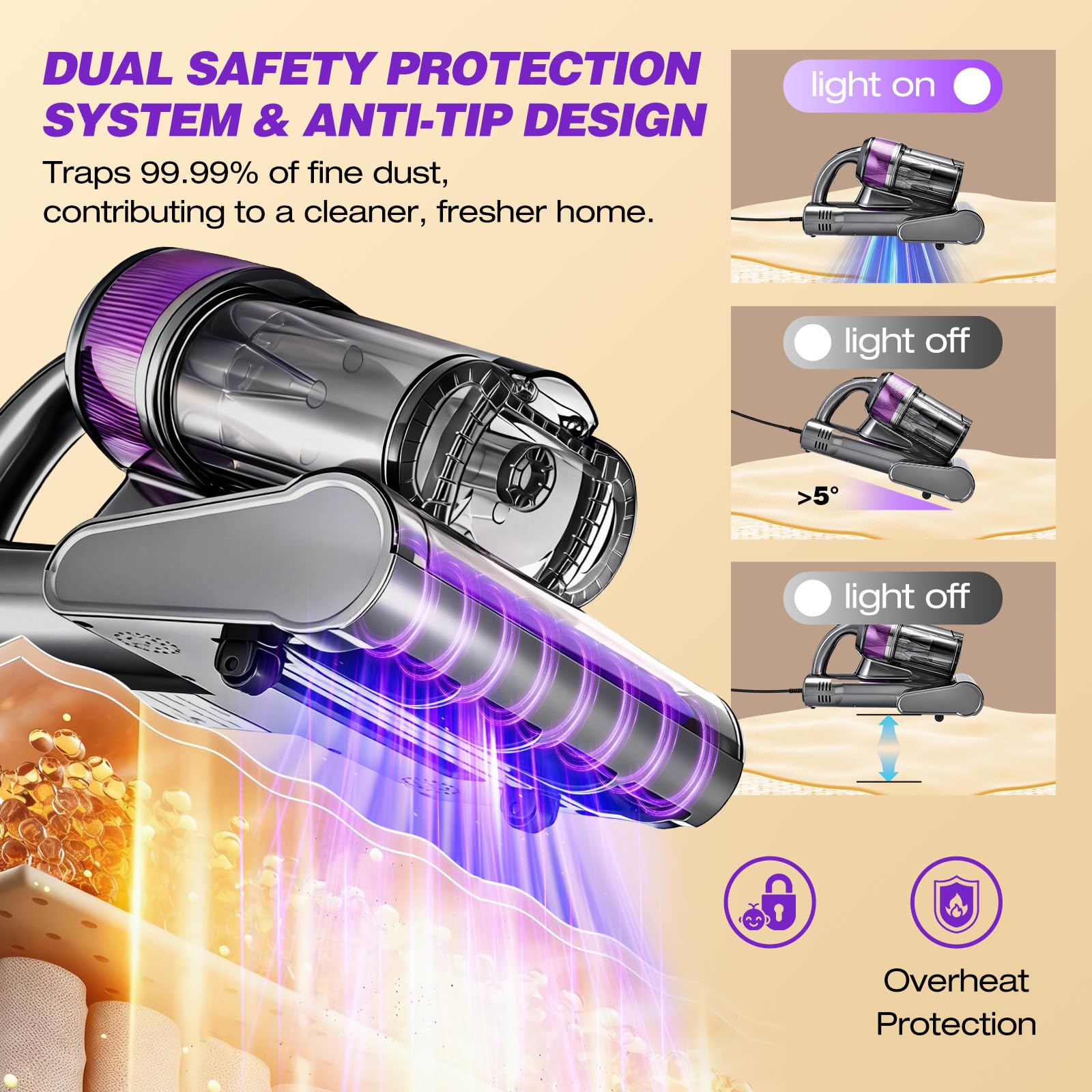 SakerPlus magnetic side-release brush roll enables quick maintenance