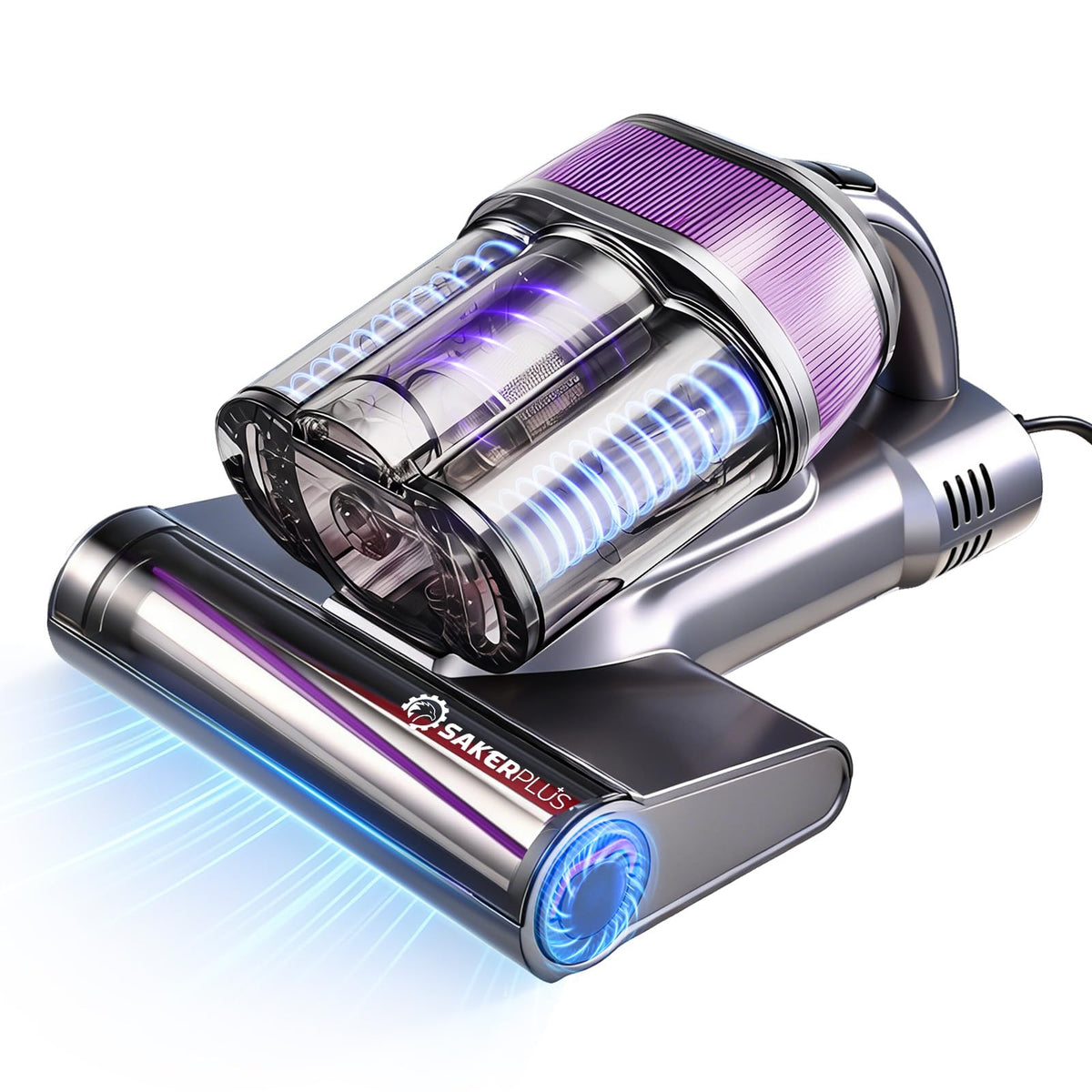 SakerPlus Powerful Bed Vacuum front view for mattresses and upholstery