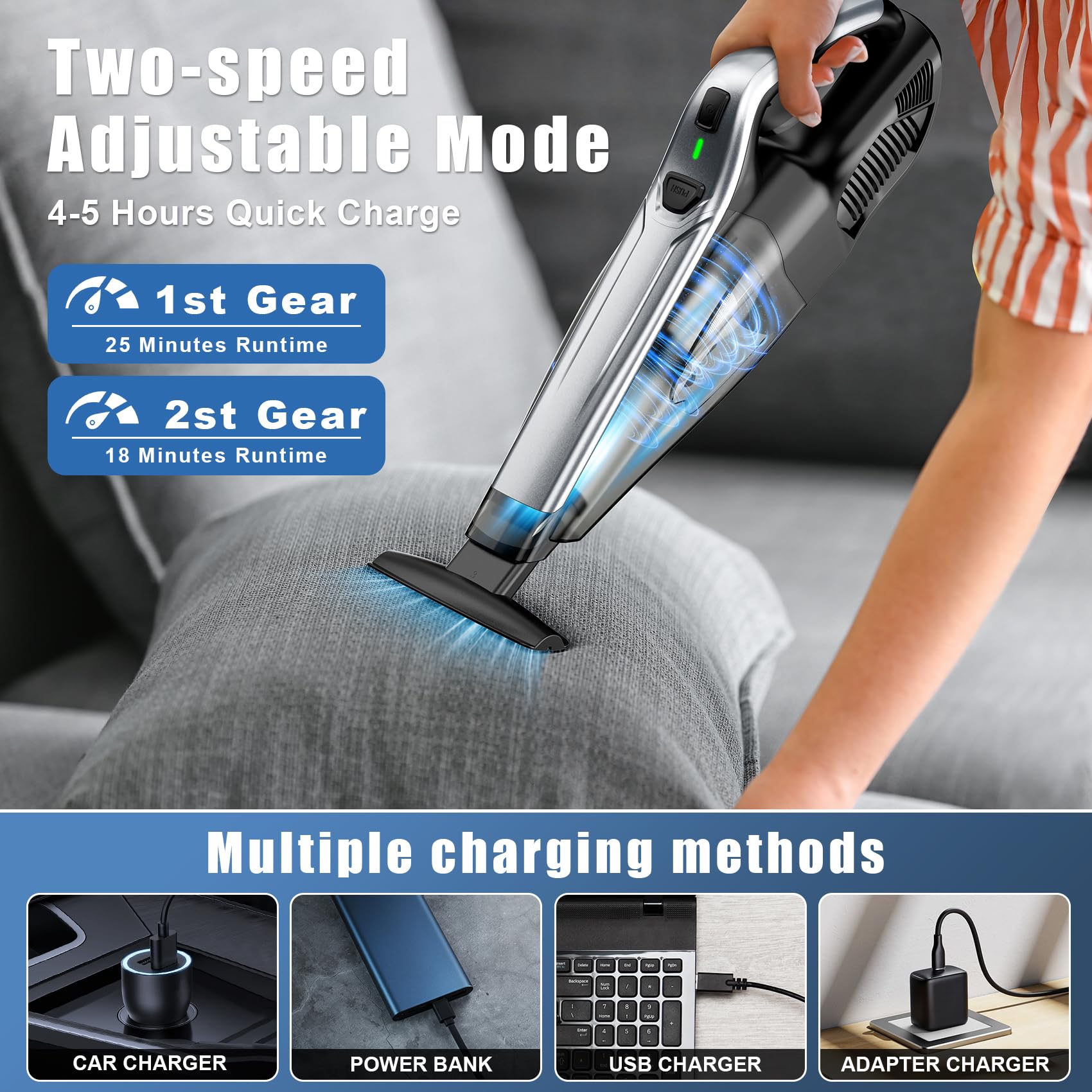SAKOLD lightweight handheld design fits comfortably for daily cleaning.