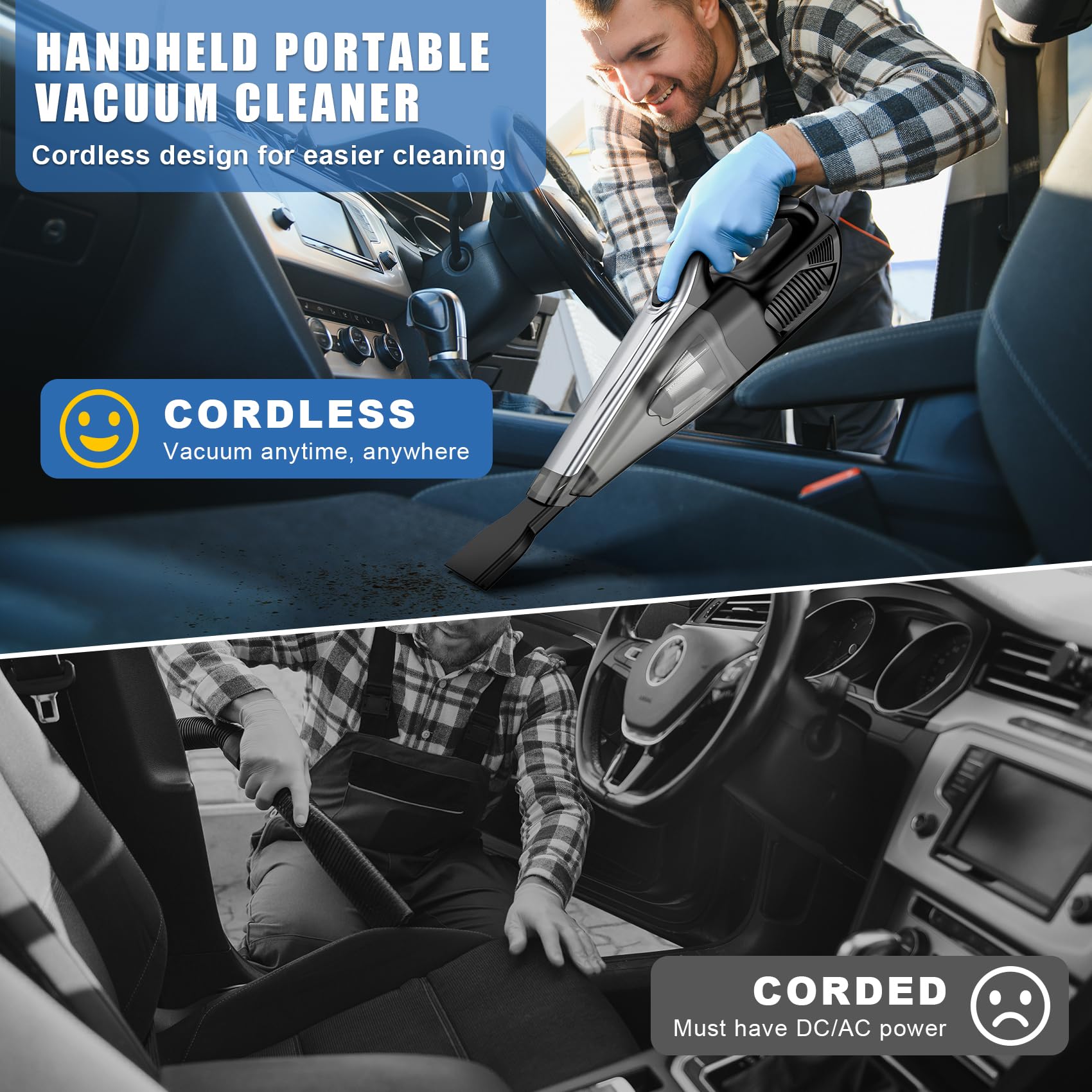 SAKOLD versatile cleaning in car, home, and office settings.