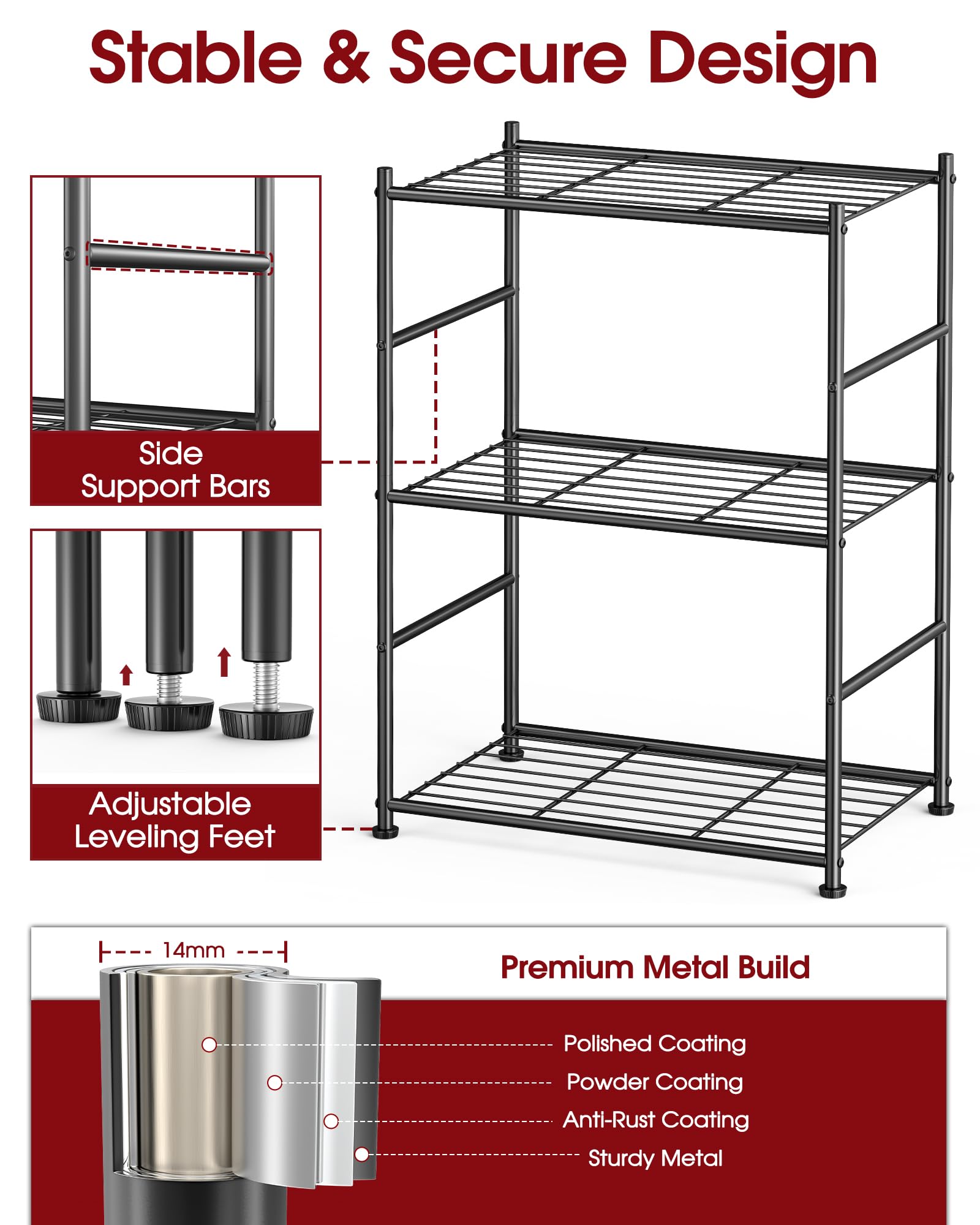 Sakugi storage unit in garage, sturdy space saver for tools and supplies.