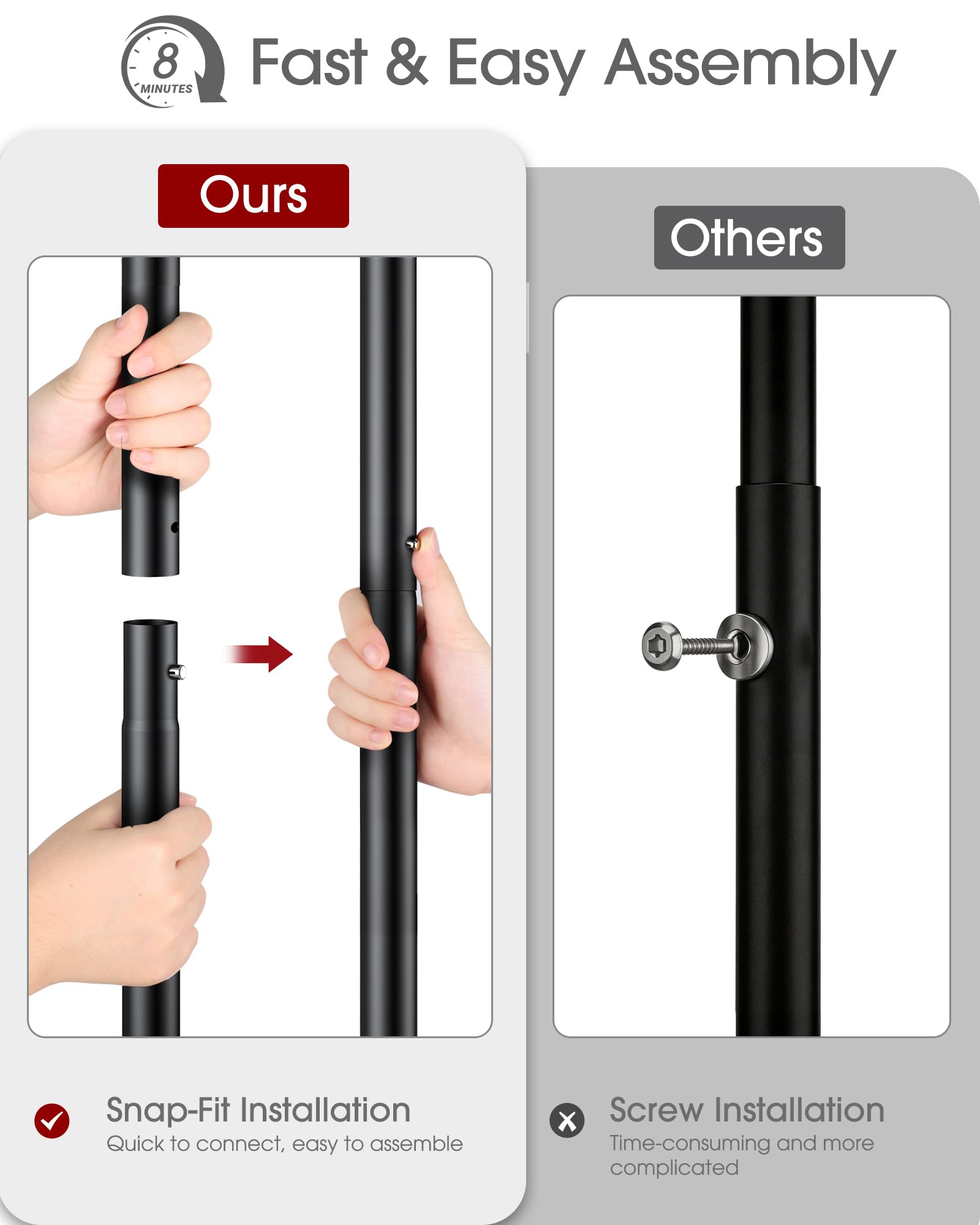 Sakugi assembly-ready view showing a clear, straightforward setup process.