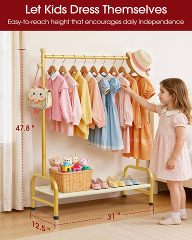 Sakugi clothes rack base detail focusing on the U-shaped stand providing solid stability.